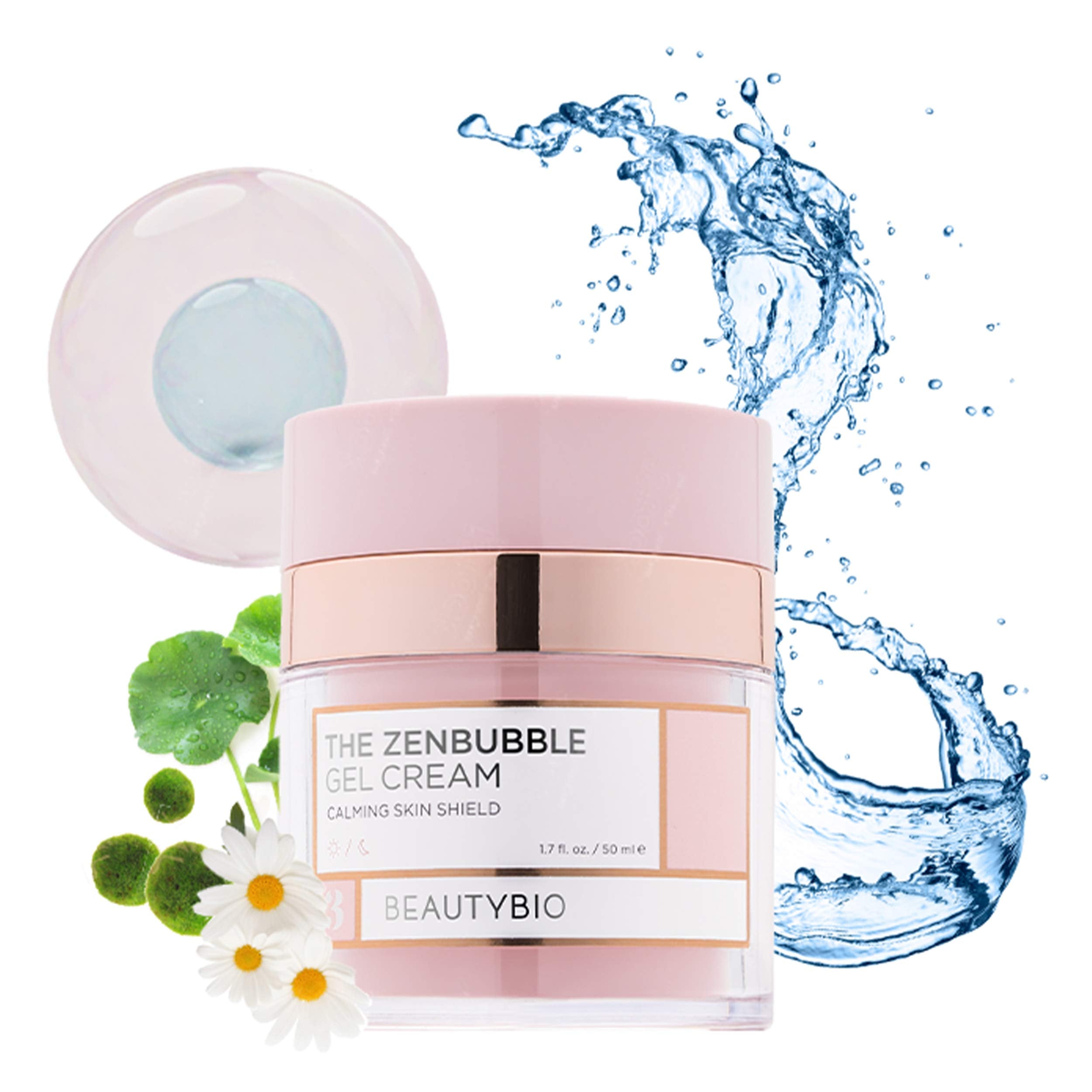 BeautyBio Zenbubble Gel Cream. Helps reduce the visible effects of stress: redness, breakouts, accelerated wrinkling, excessive dryness and enlarged pores, 1 ct.